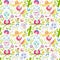 Watercolor mexican style pattern