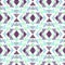 Watercolor Mint and Purple Triangles Seamless Geometric Pattern