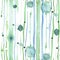 Watercolor mint striped background with drops