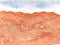 Watercolor modern view, creative illustration of the desert. Martian vista hand-drawn in mixed media.