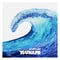Watercolor ocean tsunami waves