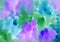 Watercolor paint abstract multicolored background. Blue, green and purple Spots and splashes Blobs texture. Backdrop of