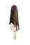Watercolor painting chocolate-coated popsicle on stick. vanilla ice cream hand drawn sweets illustration
