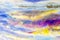 Watercolor painting cloud, sky colorful of climate, beauty.
