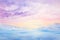 Watercolor painting realistic Stunning colorful sky at sunrise or sunset.