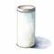 Watercolor Painting Of A White Canister