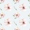 watercolor pattern spring, cherry blossoms, blossoming peach pink flowers, cherry tree background, botany