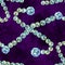 Watercolor pearl beads pattern. diamond luxury jewelry. riches seamless background