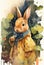 Watercolor Peter Rabbit style