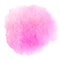 Watercolor pink abstract stain. Vector texture