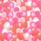 Watercolor pink,red hearts seamless pattern.Romantic background .Cute Watercolour