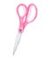 Watercolor pink scissors isolated on white background