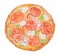 watercolor pizza.