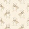 Watercolor polar bear seamless pattern