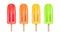 Watercolor popsicle collection in various colors