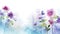 watercolor primroses flower background