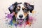 watercolor puppies paws in watercolor wonderland dog funny little puppies pets watercolor