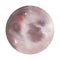 Watercolor red round moon