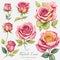 watercolor rose clipart that captures the delicate beauty and vibrant colors of this timeless flower.