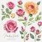 watercolor rose clipart that captures the delicate beauty and vibrant colors of this timeless flower.