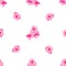 Watercolor sakura flowers seamless pattern