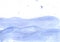 Watercolor sea calm waves background, ocean with blue drops