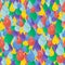 watercolor seamless abstract pattern with multicolored rainbow solid drops