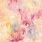 Watercolor seamless background, brocade swirls, muted colors, pinks and golds