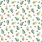 Watercolor seamless pattern avocado. Whole, Half, Ossicle. Summer fresh illustration Isolated on white background. Hand