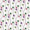Watercolor seamless pattern. Birthday decorative background. Can be used for wrapping paper, stationery and fabric design