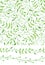 Watercolor seamless pattern,borders.Vintage Green