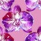 Watercolor seamless pattern with bright chrome spotty orchid flowers