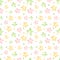 Watercolor seamless pattern with cute colored stars.