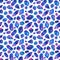 Watercolor seamless pattern with galaxy crystals