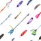 Watercolor Seamless Pattern With Hand Painted arrows