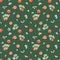 Watercolor seamless pattern. Hand painted illustrations of oranges, grapefruits, tangerines with green leaves, branches