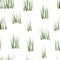 Watercolor seamless pattern landscape grass. Cute background for the textile fabric, wrapping paper.