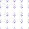 watercolor seamless pattern with lavender hearts and violet floral elements