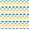 Watercolor seamless pattern with simple texture. Modern textile design in yellow and blue colors.