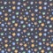 Watercolor seamless pattern with stars, rocket, month.