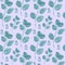 Watercolor seamless pattern with turquoise eucalyptus on a mauve background. Repetitive, wedding,textural