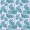 Watercolor seamless pattern with turquoise eucalyptus on a mauve background. Repetitive, wedding,textural