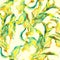 Watercolor seaweed, seamless pattern