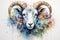 watercolor Sheep Cute sheep watercolor illustrations Cute goat hand-painted watercolor animals