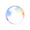 Watercolor soap bubble isolated