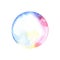 Watercolor soap bubble isolated