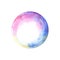 Watercolor soap bubble isolated