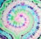 Watercolor Spiral. Aquarelle Effect. Vibrant Hand Drawn Dye. Rainbow Artistic Circle. Tiedye Swirl. Vibrant Acrylic Texture.