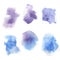 Watercolor splash, blue purple brush, watercolor brush