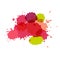 Watercolor splashes. Paint vector splat.